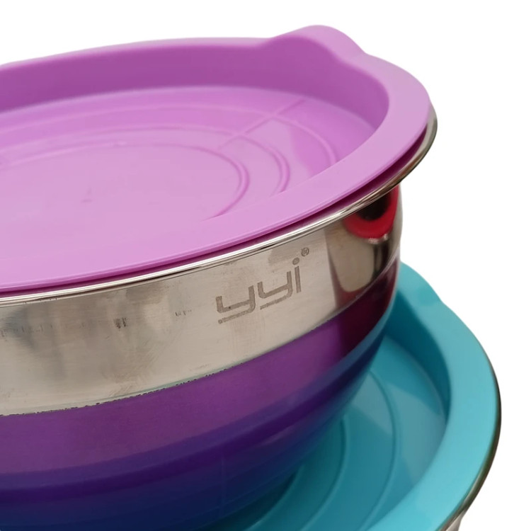 طرف نگهدارنده غذا طرح درب دار مدل رنگی yyi