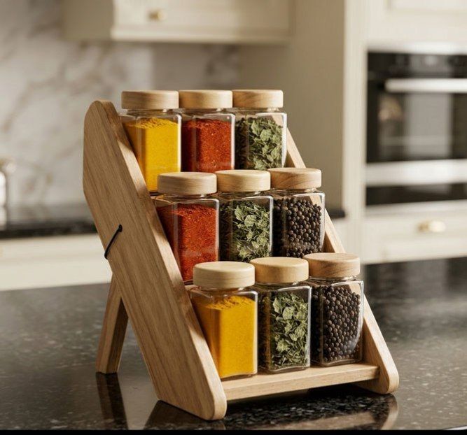جای ادویه و نمک ۹ عددی استند دار لوما کد 43095