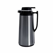 فلاکس استیل داخل شیشه ای 1/9  لیتر رُز درب مشکی